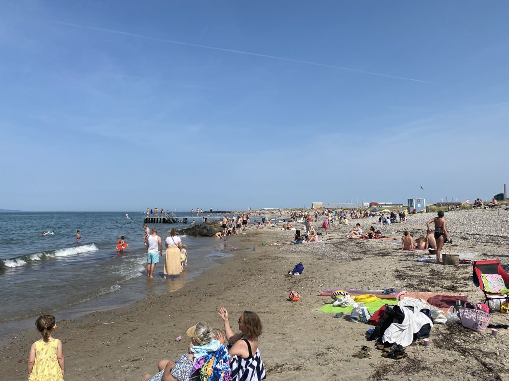 Stranden i Gilleleje sentrum.